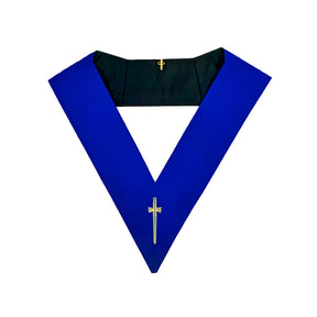 Tyler Blue Lodge Collar - Royal Blue - Bricks Masons