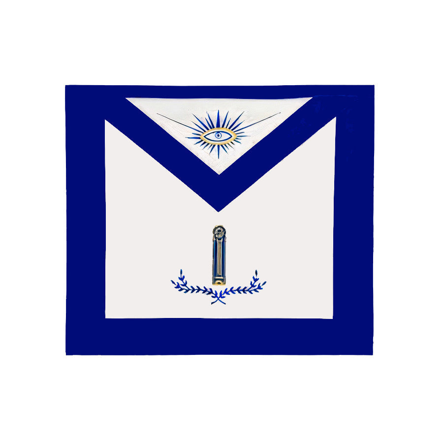Junior Warden Blue Lodge Apron - Royal Blue - Bricks Masons