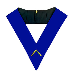 Worshipful Master Blue Lodge Collar - Royal Blue - Bricks Masons