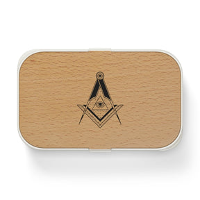 Master Mason Blue Lodge Lunch Box - Square & Compass All Seeing Eye - Bricks Masons