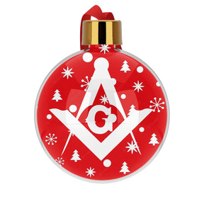 Master Mason Blue Lodge Christmas Baubles - Shatterproof Bauble - Bricks Masons