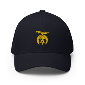 Shriners Baseball Cap - Golden Embroidery - Bricks Masons