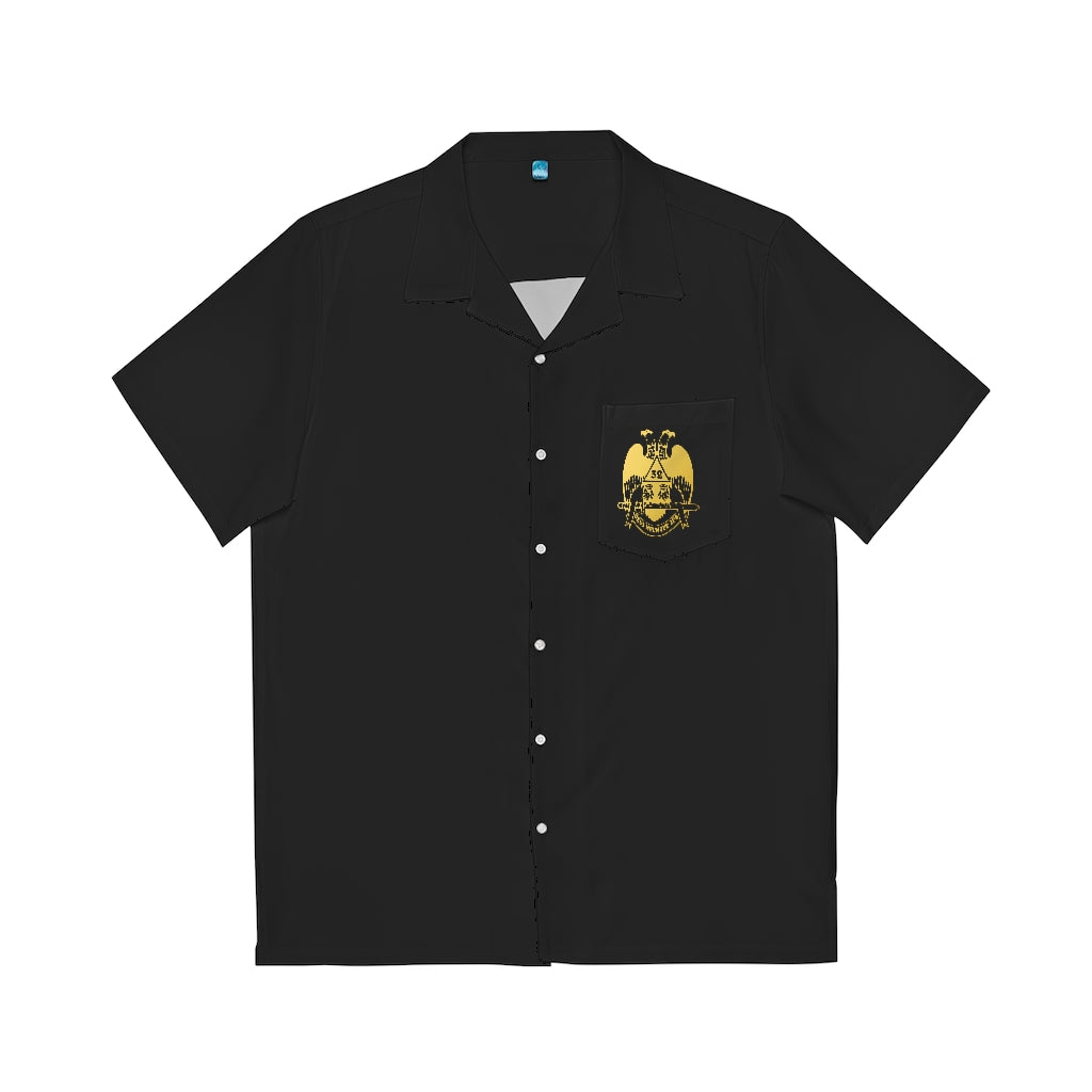 32nd Degree Scottish Rite T-Shirt - Wings Down Black - Bricks Masons