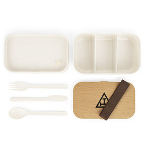 Royal Arch Chapter Lunch Box - Wooden Lid - Bricks Masons