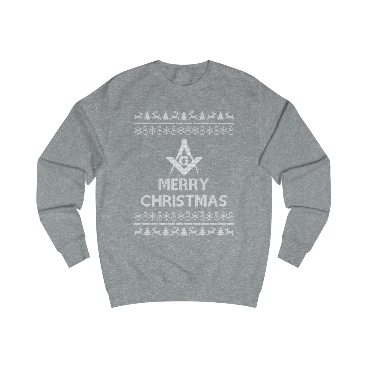 Master Mason Blue Lodge Sweatshirt - Ugly Merry Christmas Sweater - Bricks Masons