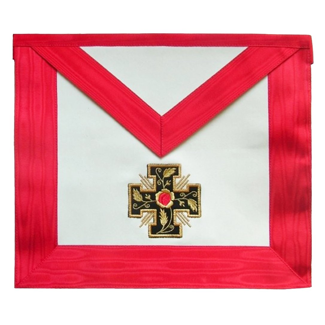 18th Degree Scottish Rite Apron -Cross Potent - Bricks Masons