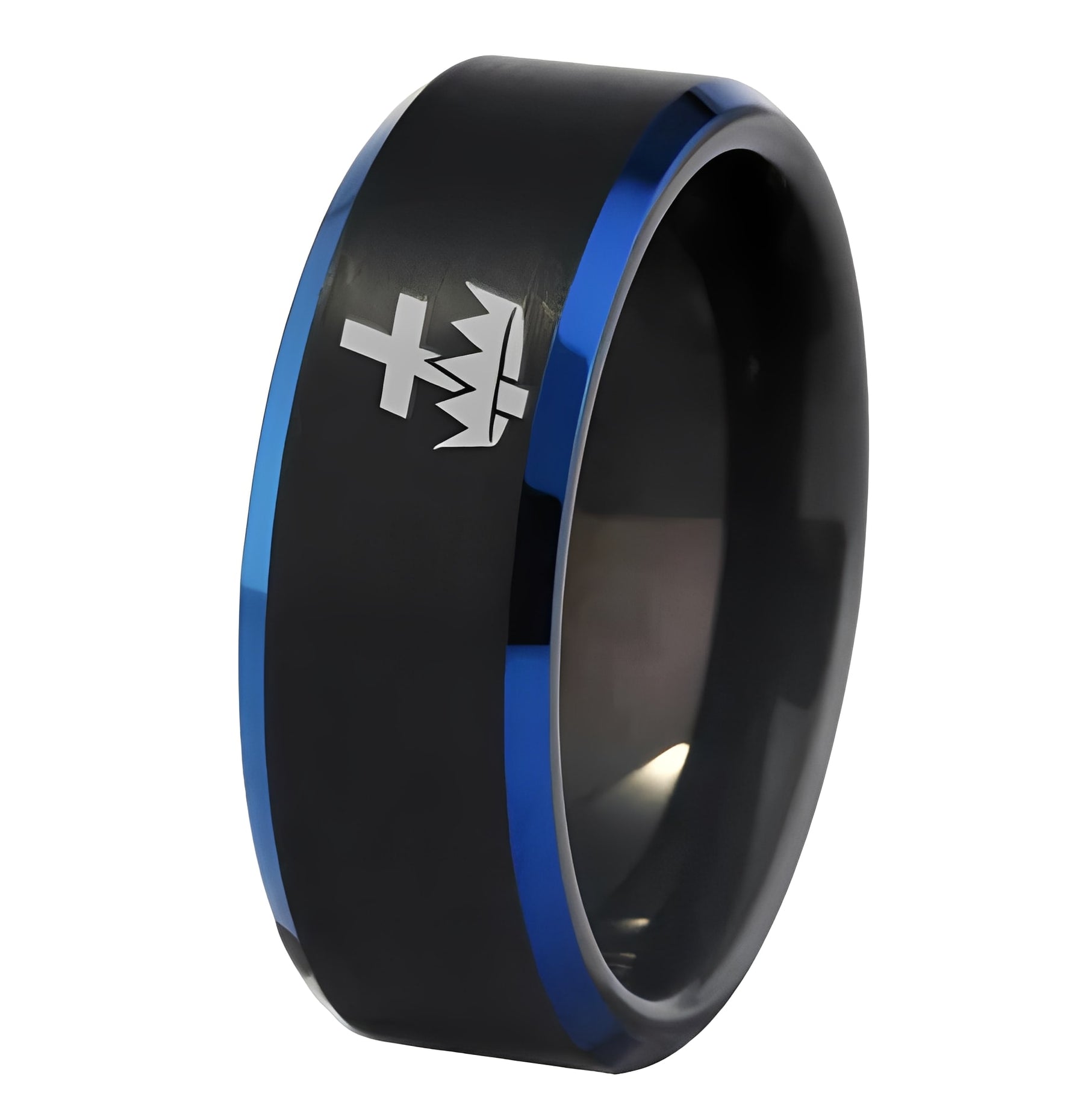 Knights Templar Commandery Ring - Black Stone Color - Bricks Masons