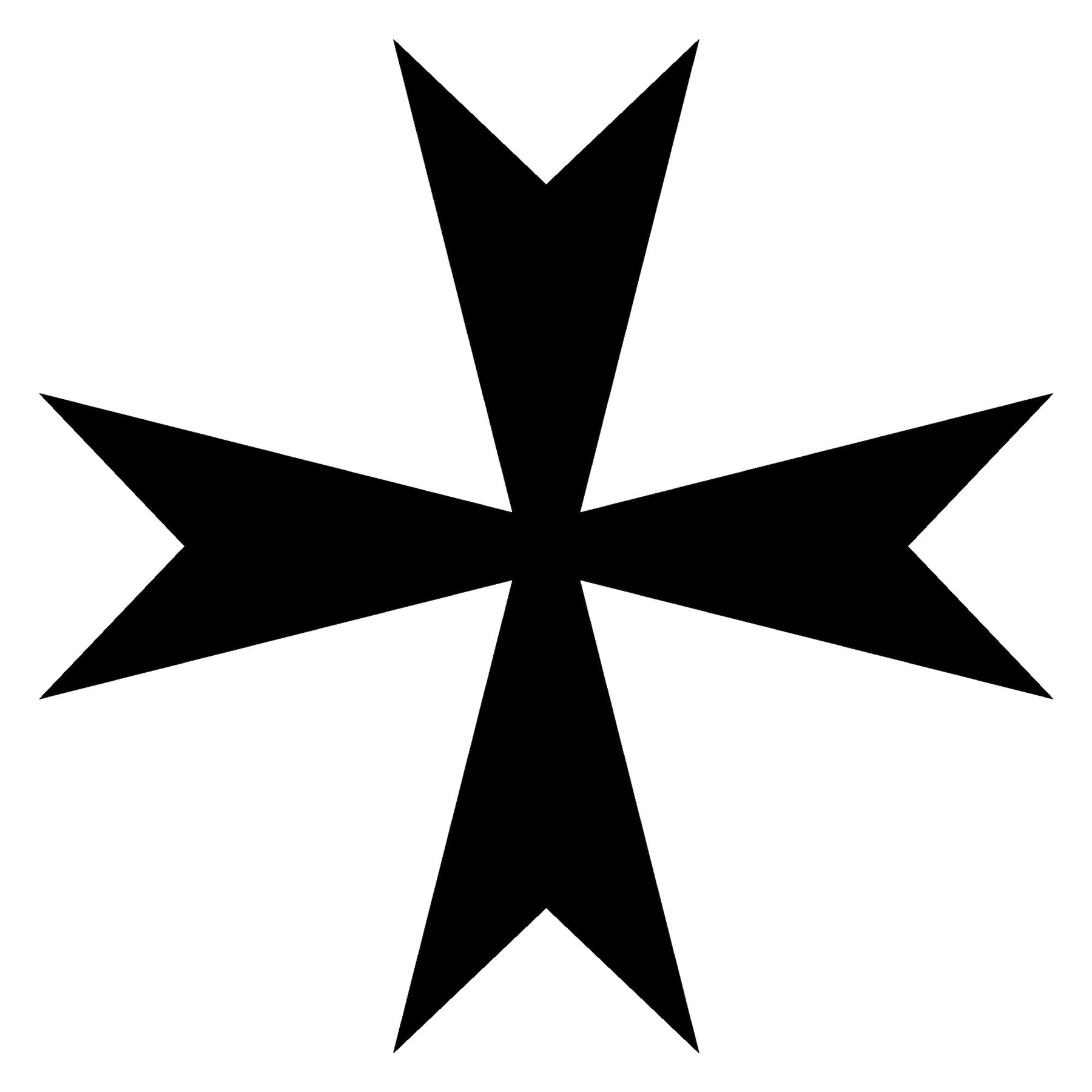 Order of Malta Commandery  Ring - Black - Bricks Masons