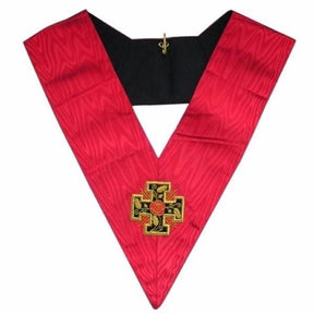 18th Degree Scottish Rite Collar - Hot Pink Moire - Bricks Masons