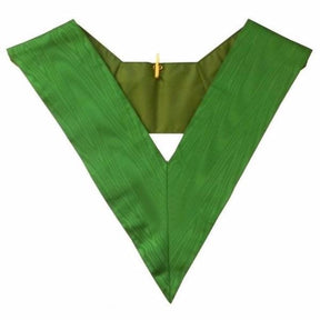 5th Degree Scottish Rite Collar - Green Moire - Bricks Masons
