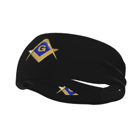 Master Mason Blue Lodge Headband - Golden Square & Compass G