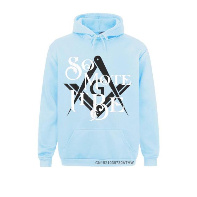 Master Mason Blue Lodge Hoodie - "So Mote It Be" Square and Compass G - Bricks Masons