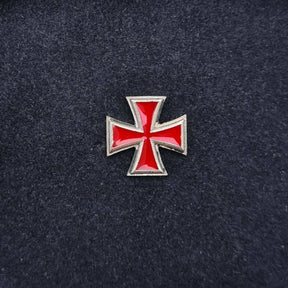 Knights Templar Commandery Lapel Pin - Red Cross - Bricks Masons