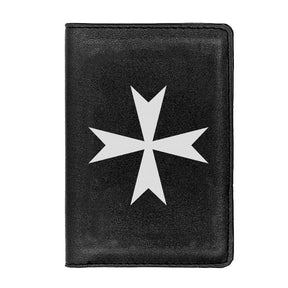 Order Of Malta Commandery Wallet - Black & Brown - Bricks Masons