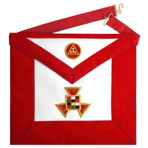 Home Past High Priest Royal Arch Chapter Apron - Red Velvet With Gold ...