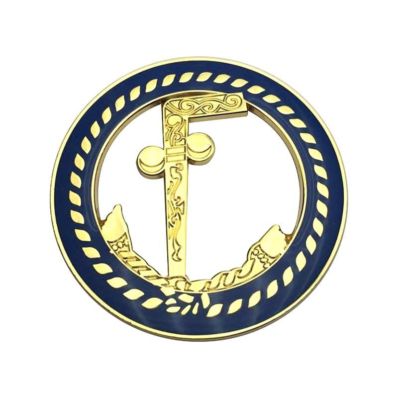 Masonic Car Emblem - 3" Masonic Gold Mason Cane - Bricks Masons