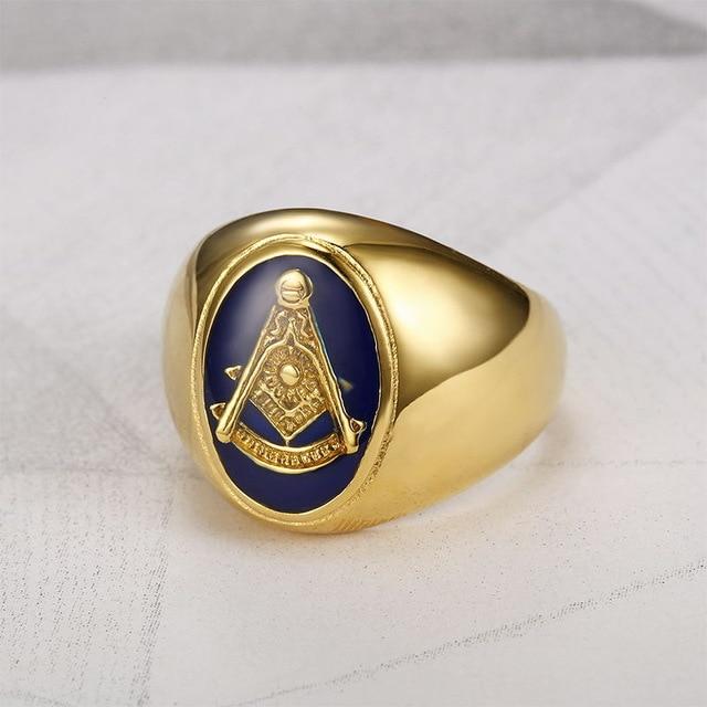 G010RZ Men's Past Master Masonic Ring - Gold, Silver or Platinum - Ships  Free!