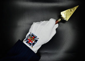 Knights Templar Commandery Glove - IN HOC SIGNO VINCES - Bricks Masons