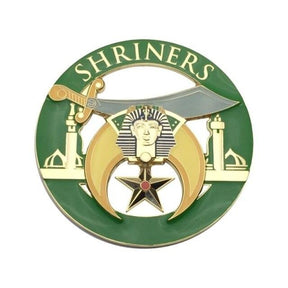 Shriners Car Emblem - Different colors Medallion - Bricks Masons