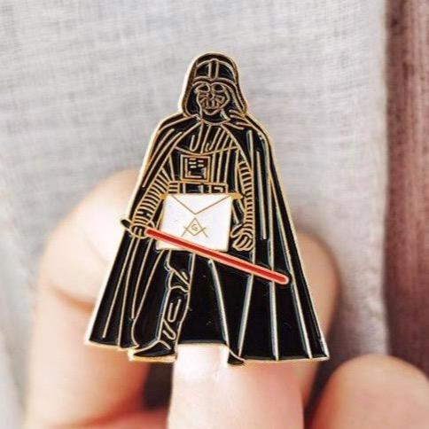 Masonic Lapel Pin - Star Wars Darth Vader - Bricks Masons