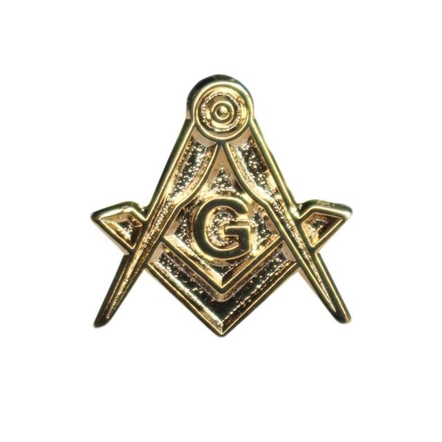 Master Mason Blue Lodge Lapel Pin - Gold Plating - Bricks Masons