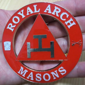 Royal Arch Chapter Car Emblem - MASONS Medallion - Bricks Masons