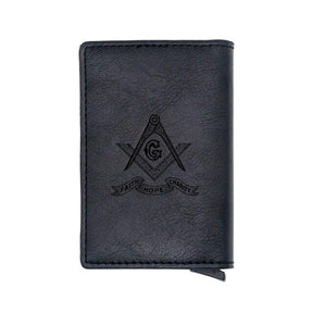 Master Mason Blue Lodge Wallet - With Credit Card Holder (4 colors) - Bricks Masons