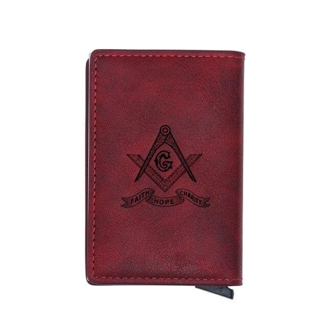 Master Mason Blue Lodge Wallet - With Credit Card Holder (4 colors) - Bricks Masons