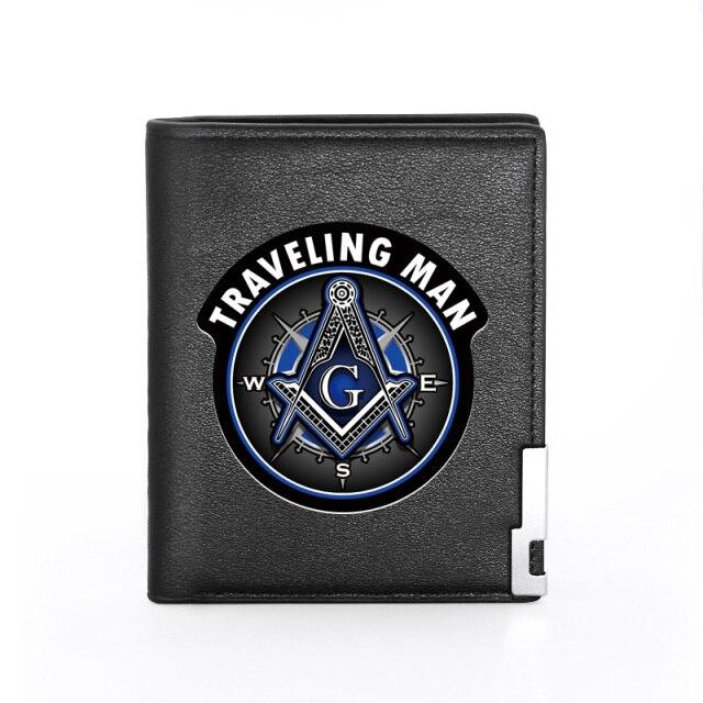 Master Mason Blue Lodge Wallet - Compass And Square G and Credit Card Holder (20 variants) - Bricks Masons