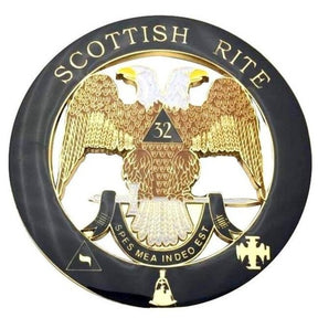 32nd Degree Scottish Rite Car Emblem - Zinc Alloy Medallion - Bricks Masons