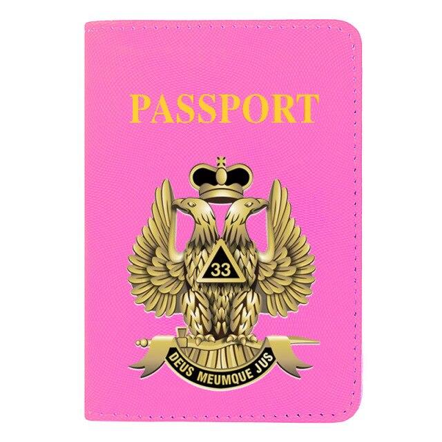 33rd Degree Scottish Rite Wallet - Passport & Credit Card Holder - Bricks Masons