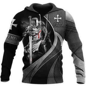 Knights Templar Commandery Hoodie - Casual Jesus God Guard Cavalier , Sweatshirts & Zipper - Bricks Masons
