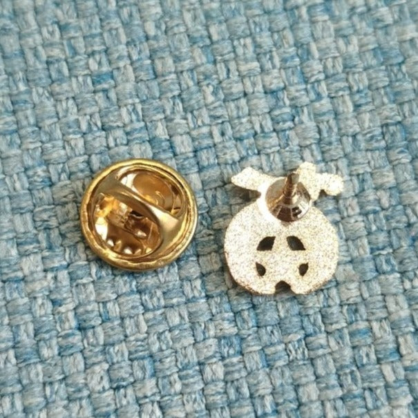Shriners Lapel Pin - Brass 12.7mm Gold - Bricks Masons