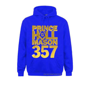Master Mason Blue Lodge Hoodie - Prince Hall Mason 357 Square and Compass G [Multiple Colors] - Bricks Masons