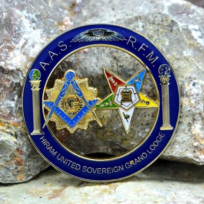OES Lapel Pin - Hiram United Sovereign Grand Lodge - Bricks Masons