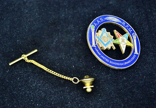 OES Lapel Pin - Hiram United Sovereign Grand Lodge - Bricks Masons