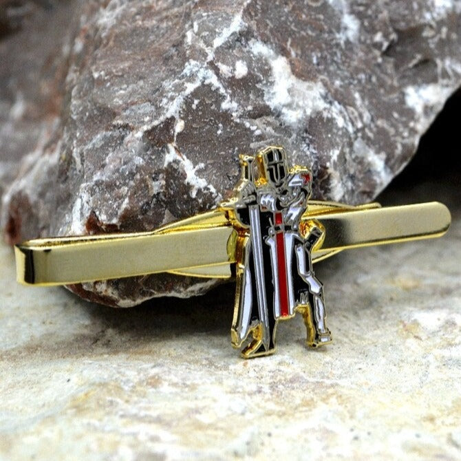 Knights Templar Commandery Tie Bar - Gold - Bricks Masons