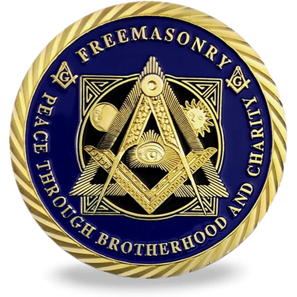 Master Mason Blue Lodge Coin - Band Of Brothers - Bricks Masons
