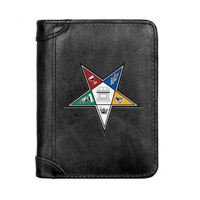 OES Wallet - Genuine Leather & Credit Card Holder Black/Brown/Coffee - Bricks Masons