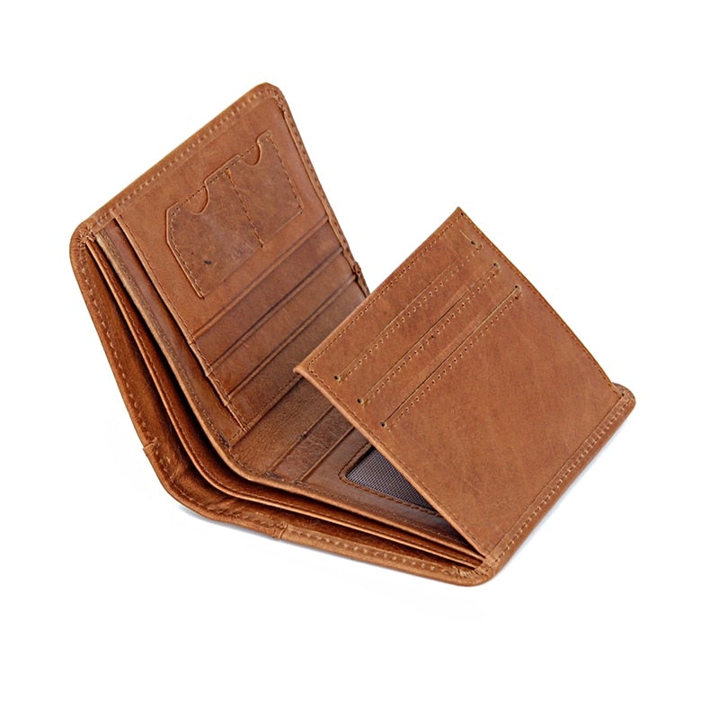 OES Wallet - Genuine Leather & Credit Card Holder Black/Brown/Coffee - Bricks Masons
