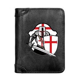 Knights Templar Commandery Wallet - Black/Brown/Coffee - Bricks Masons