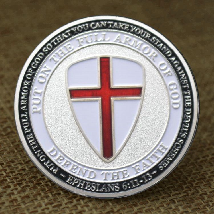 Knights Templar Commandery Coin - Put on The Full Armor of God Ephesians - Bricks Masons