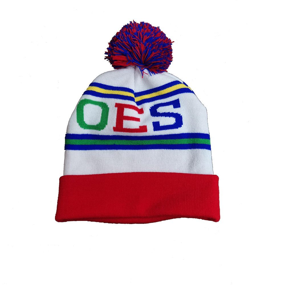 OES Beanie - Knit Warm Pompom and Scarf - Bricks Masons