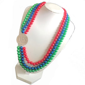 OES Necklace - Handmade Colored - Bricks Masons