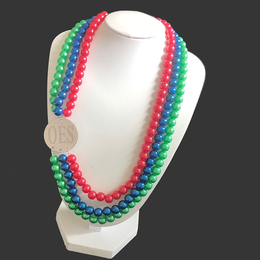 OES Necklace - Handmade Colored - Bricks Masons