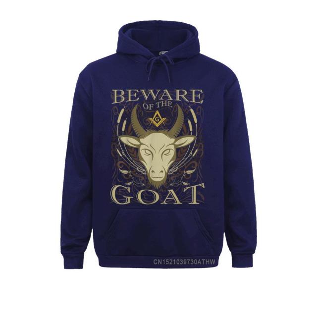 Master Mason Blue Lodge Hoodie - "Beware Of The Goat" Square and Compass G [Multiple Colors] - Bricks Masons