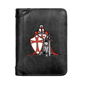 Knights Templar Commandery Wallet - (Black/Brown/Coffee) - Bricks Masons