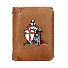 Knights Templar Commandery Wallet - (Black/Brown/Coffee) - Bricks Masons