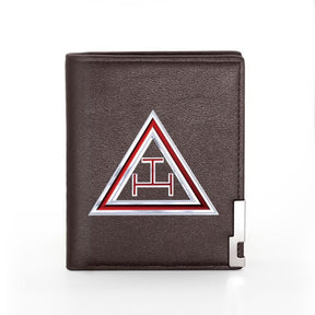 Royal Arch Chapter Wallet - Credit Card Holder (Black & Brown) - Bricks Masons