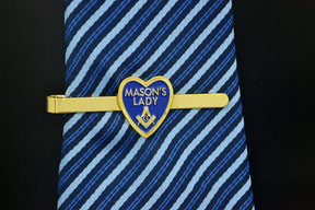 Master Mason Blue Lodge Tie Bar - MASON'S LADY Square and Compass G - Bricks Masons